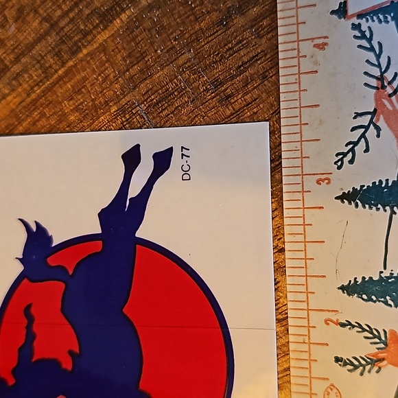 Vintage horse and rider sticker Cowboy wild horse - Picture 2 of 8